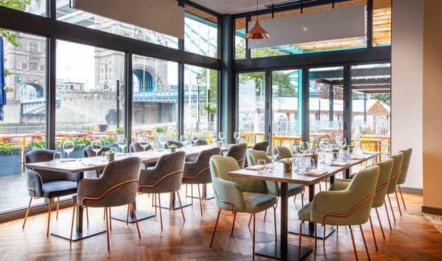 Vicinity Restaurant, modern, natural light, city view, dinner, reception