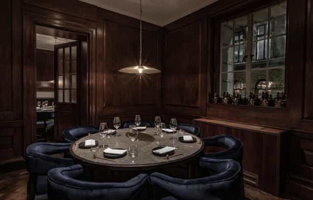 Private dining room at Lucky Cat, Manchester - elegant space for exclusive events.