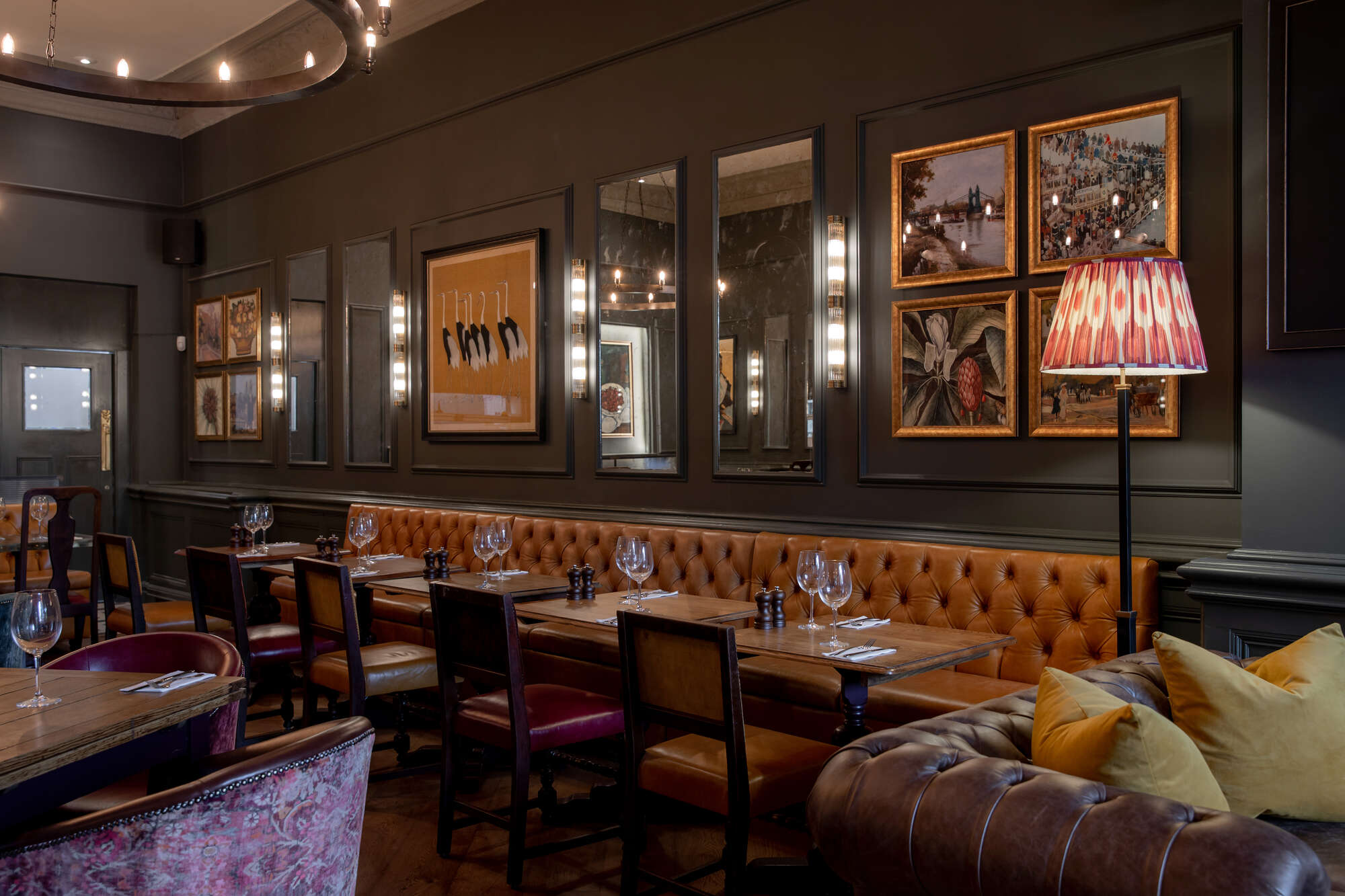 Stylish dining space at Brook Green Hotel, ideal for corporate events and gatherings. - Banner