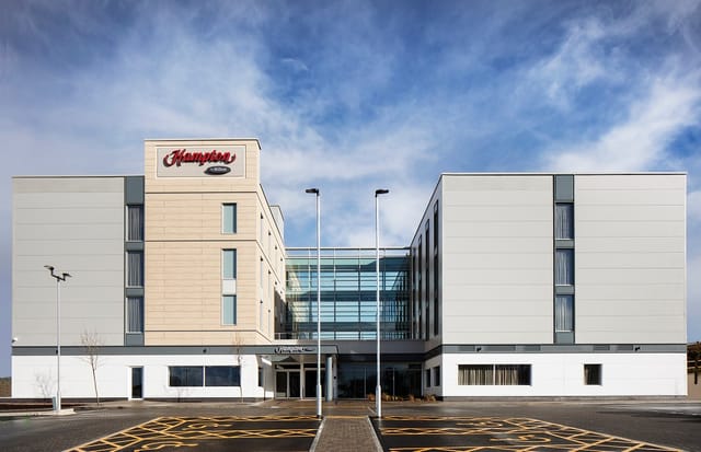 Modern meeting rooms at Hampton by Hilton Bristol Airport, ideal for corporate events.