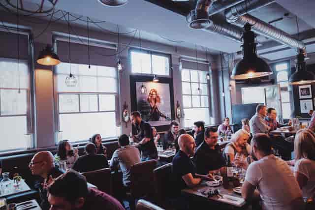 Vibrant Great Guns Social restaurant, ideal for networking events and casual gatherings.