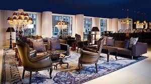 Delft Blue Room at Andaz Amsterdam: elegant lounge for networking events and meetings.