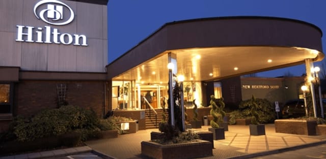 New Hertford Suite entrance at Hilton London Watford, ideal for corporate events and meetings.