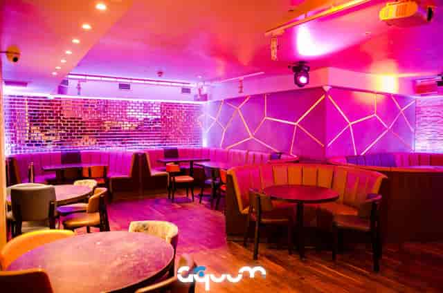Stylish Aquum Mezzanine Floor with modern seating for social events and private parties.
