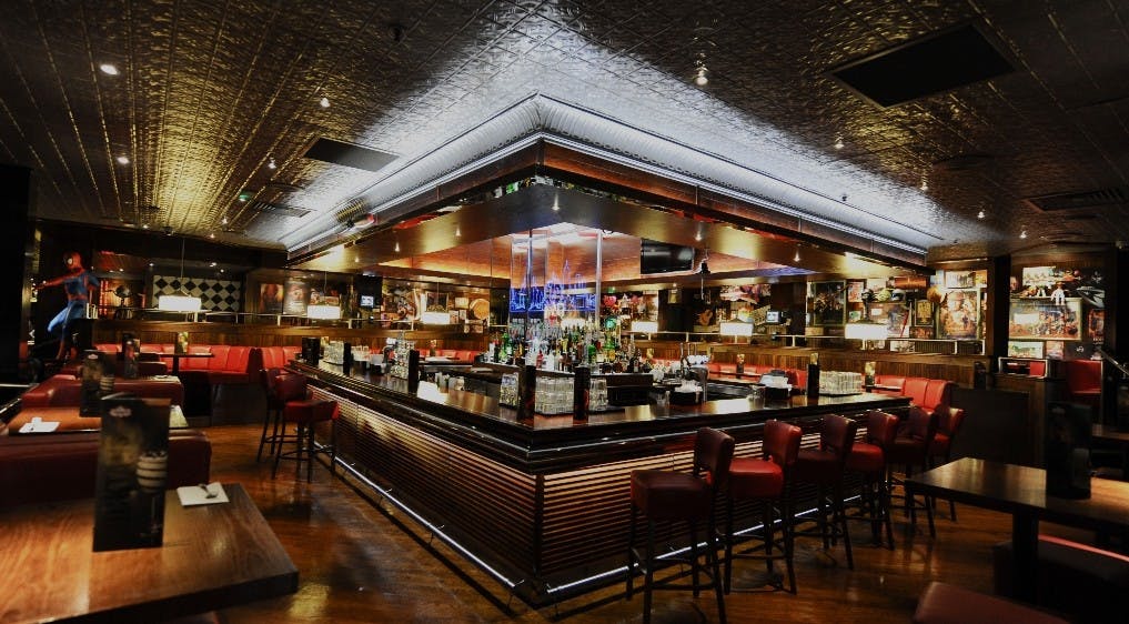 Vibrant restaurant bar in Liverpool One, ideal for networking events and social gatherings.