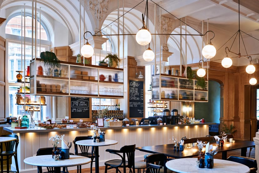 Stylish café at Pepa's Restaurant, ideal for networking events and informal meetings.