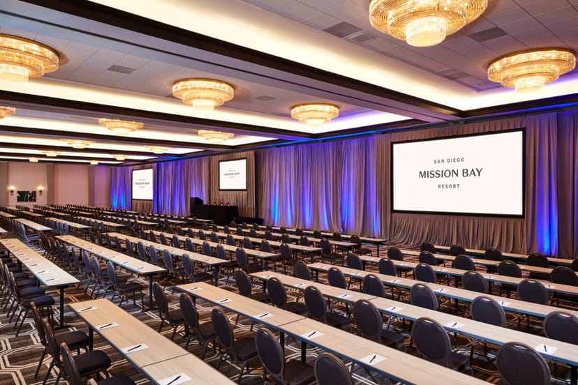 Conference room at San Diego Mission Bay Resort, ideal for workshops and presentations.