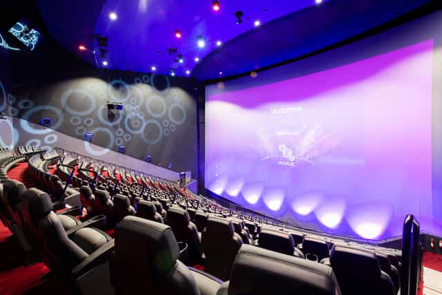 IMAX screen in BFI IMAX auditorium, ideal for film screenings and corporate events.