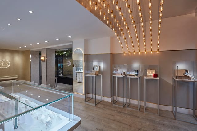 Sophisticated retail space at The Alkemistry, ideal for luxury events and product launches.
