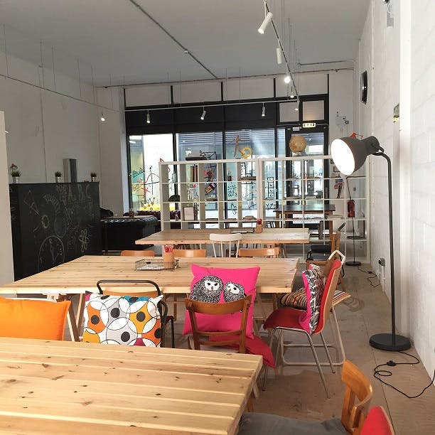 Versatile classroom in thestudio Manchester, ideal for creative workshops and meetings.