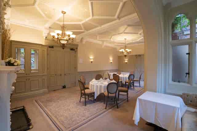 Wisteria meeting space at Warren House Hotel, elegant decor for corporate events.