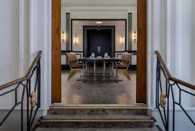 Sophisticated meeting space at The Bottom Line, Queens Hotel, ideal for professional events.