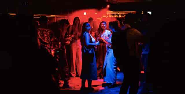 Vibrant dance floor at NEON194, perfect for networking events and social gatherings.