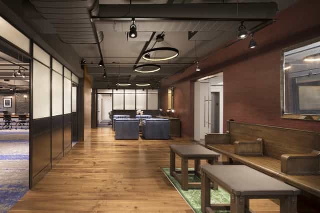 Modern meeting space at The Helm, Ivy Terrace, ideal for networking and gatherings.