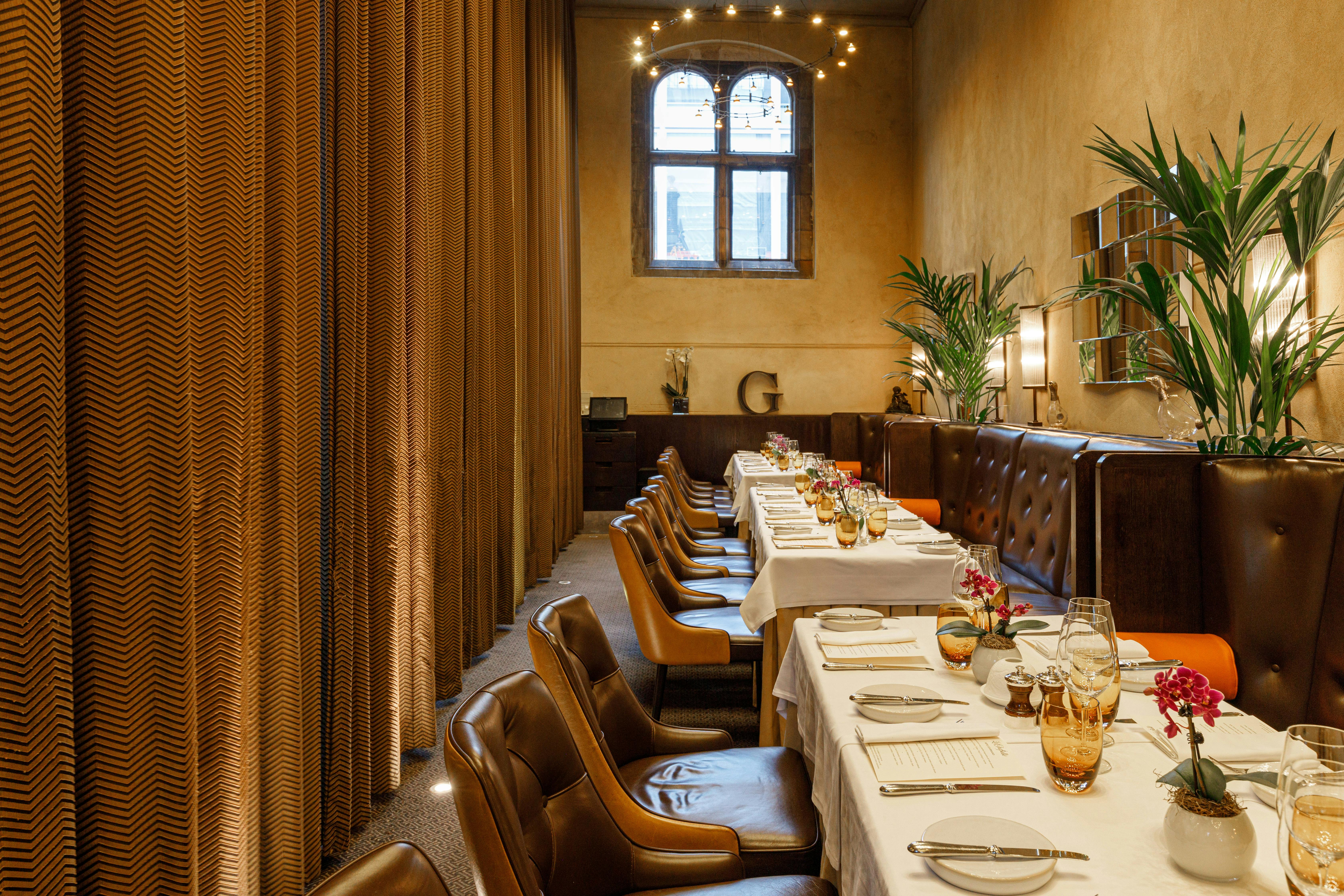 Elegant dining space at The Arch, perfect for intimate gatherings and corporate dinners.