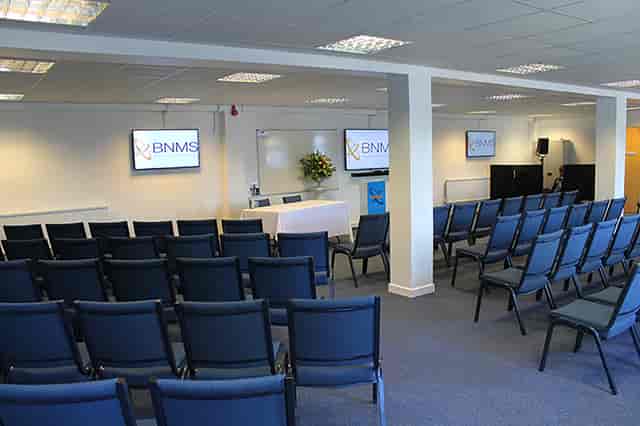 Cherwell Room at The King's Centre, Oxford: modern meeting space for corporate events.