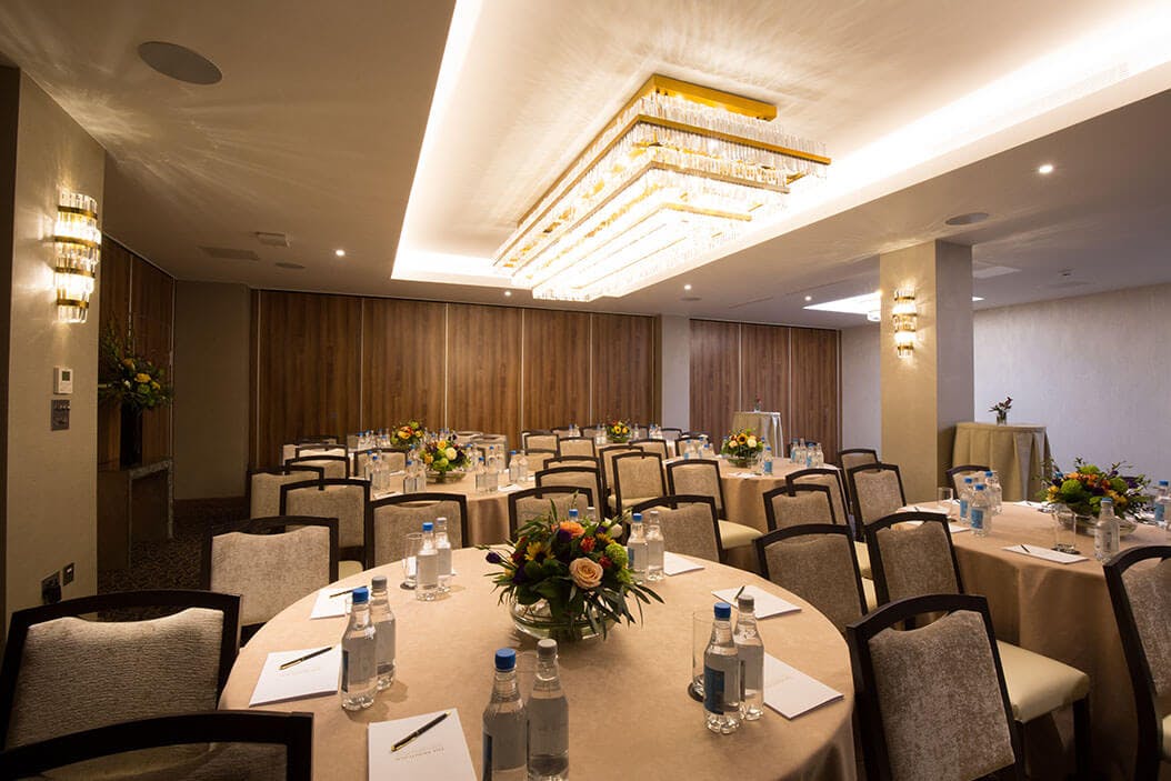 Elegant meeting room in Royal London House, perfect for corporate events and conferences.