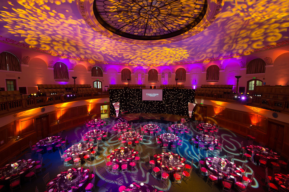 Christmas Gala, Westminster, Uplighting, Dance Floor - Banner