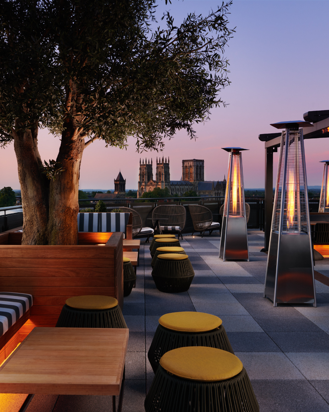 Rooftop venue in Malmaison Manchester, ideal for networking events and intimate gatherings. - Banner