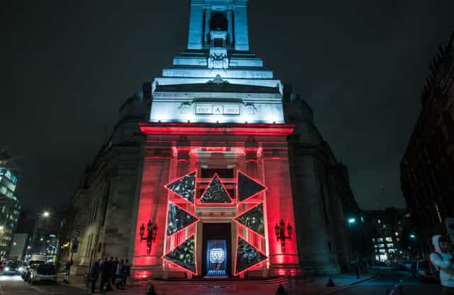 Grand Temple projection mapping gala launch