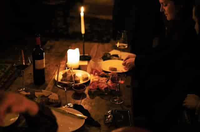 Intimate dining setup at Berlin Lounge, perfect for gourmet networking events.