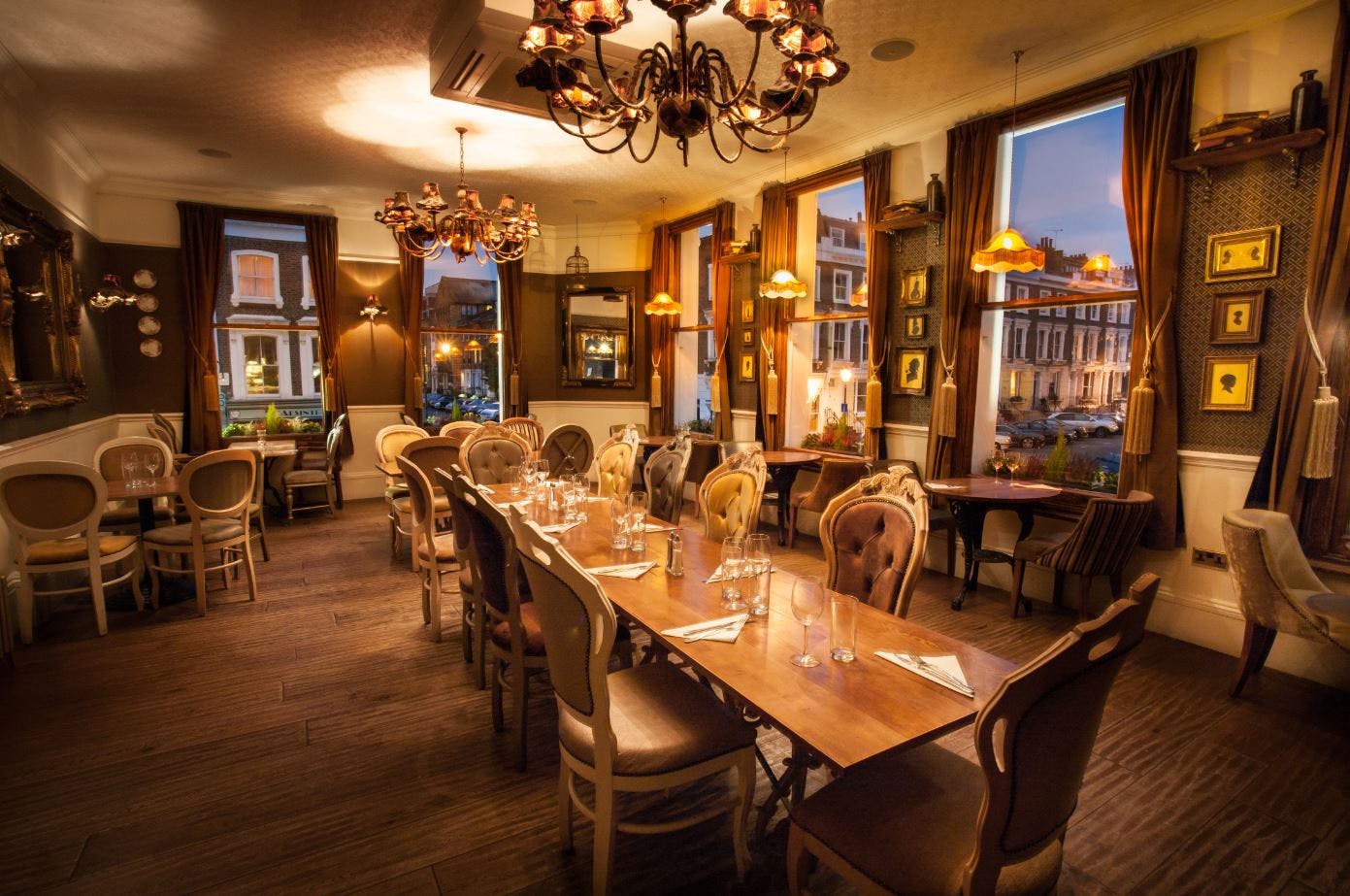 Elegant dining space in Princess Room, perfect for intimate gatherings and corporate events.