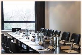 Conference room in The Plaza Cardiff with natural light, ideal for meetings and events.