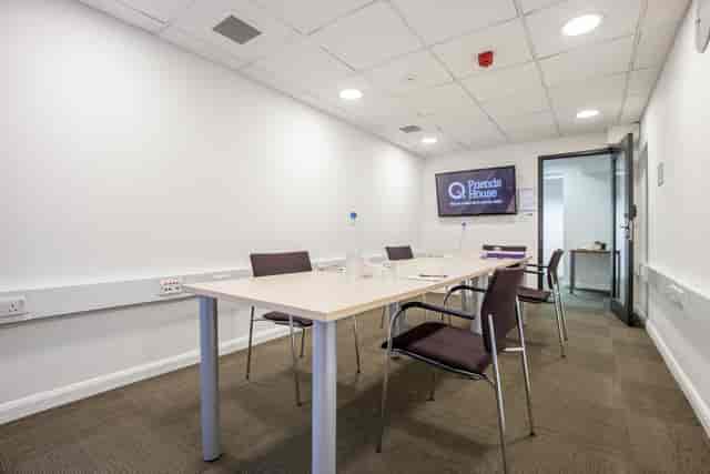 Lucretia Mott in a modern meeting room, ideal for workshops and client meetings.