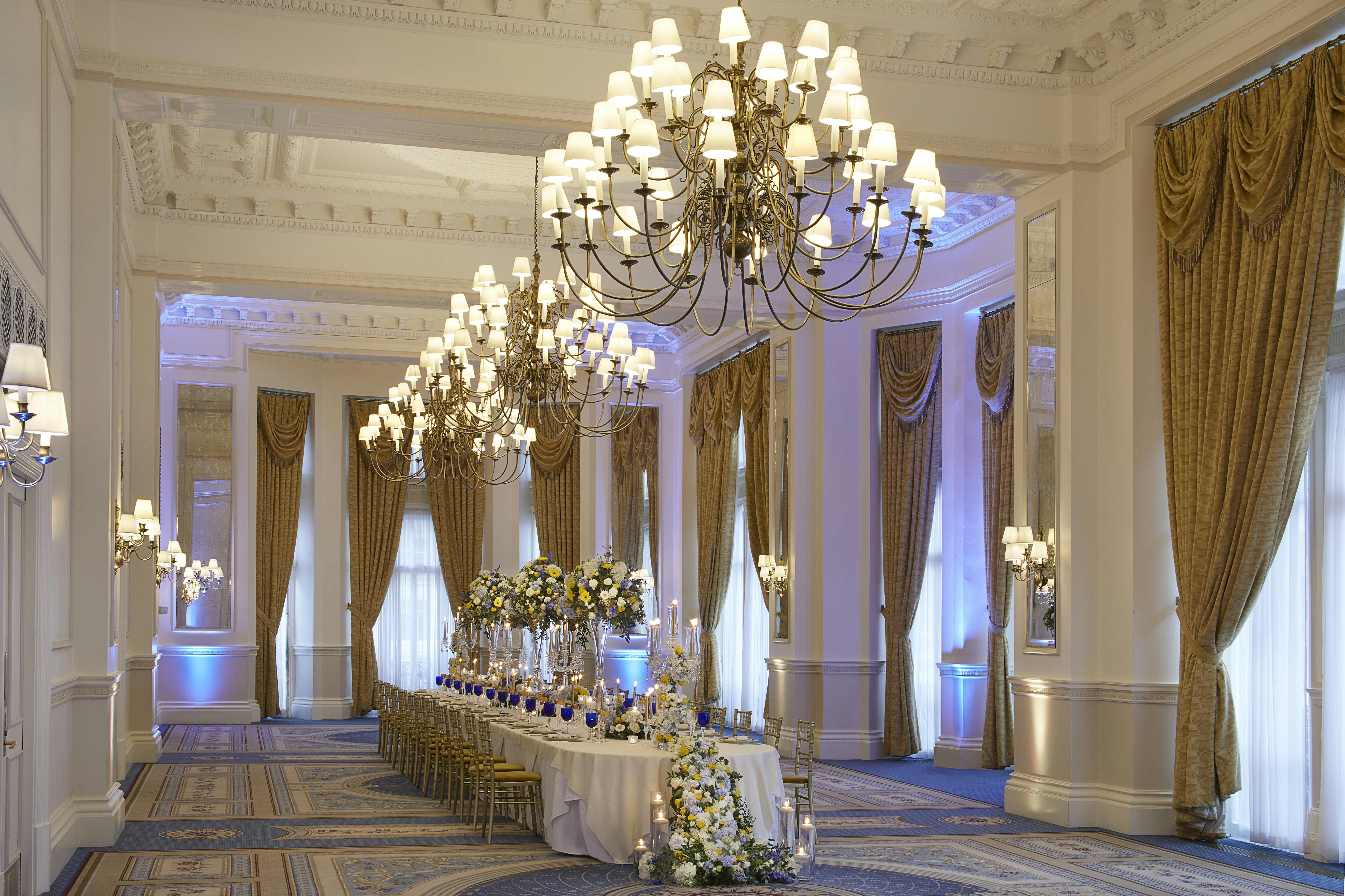 Elegant Empire Room at The Landmark London, perfect for weddings and corporate events.