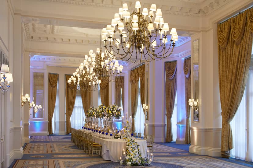 Elegant Empire Room at The Landmark London, perfect for weddings and corporate events.