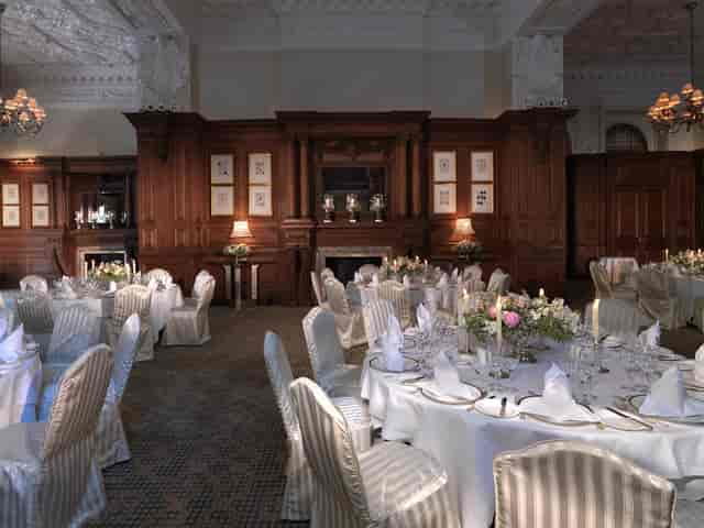 London ballroom gala banquet elegant florals