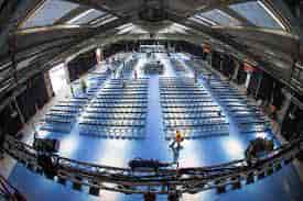 Royal Cornwall Events Centre with spacious seating for conferences and workshops.