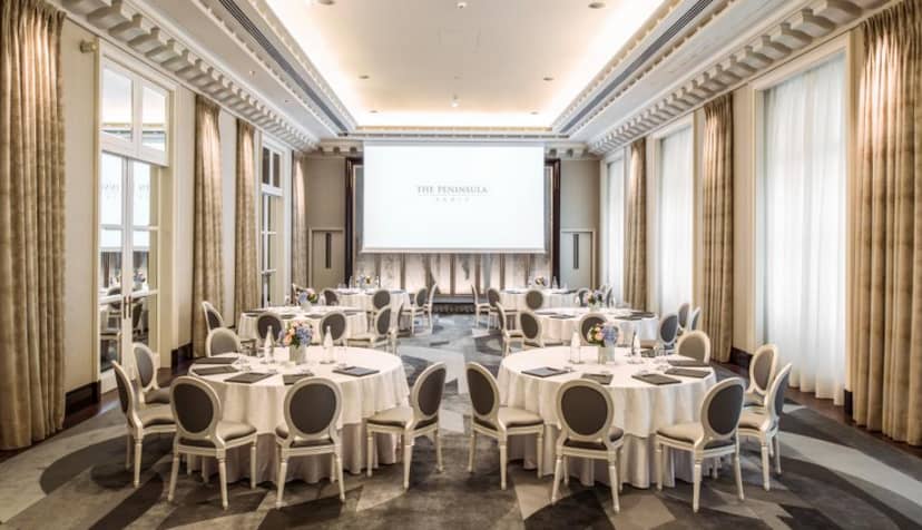 Etoile Ballroom in The Peninsular Paris, elegant meeting space for corporate events.