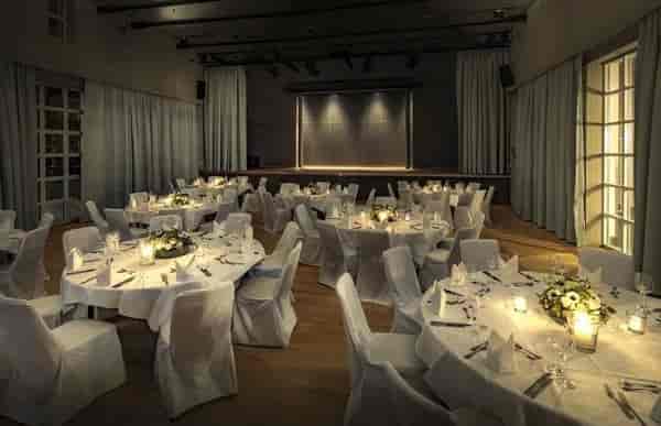 Elegant banquet hall in Marias Platzl, ideal for corporate events and weddings.