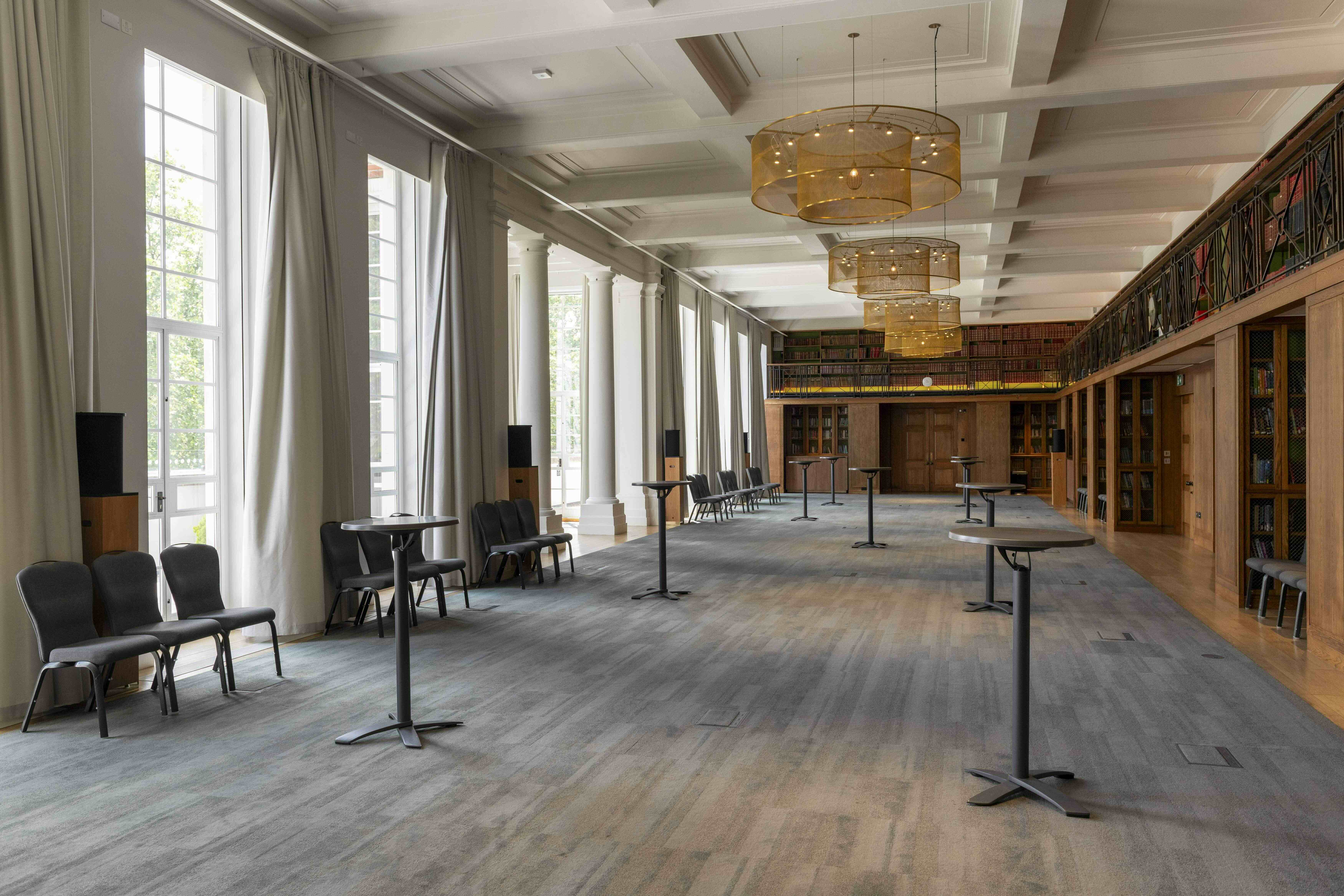 Savoy Place library event space, natural light, London conference