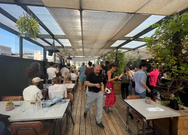 The CLF Art lounge and Roof garden