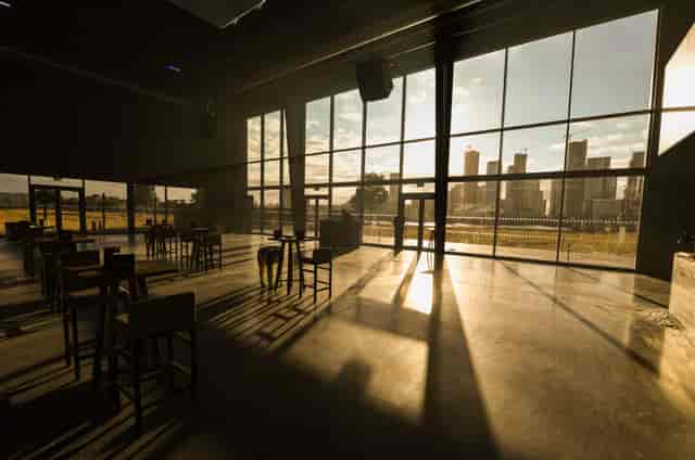 Spacious London event venue with skyline view, perfect for summer parties and networking.