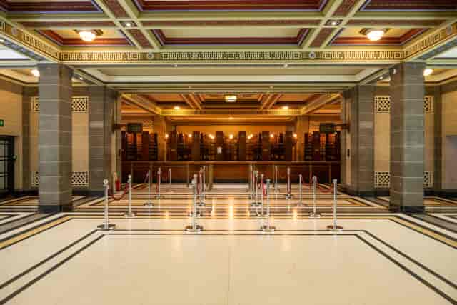 Elegant Tower Doors & Foyer, perfect for formal events and high-profile meetings.