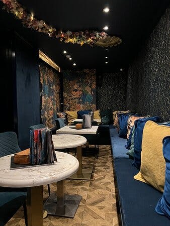 Stylish lounge at The Rabbit's Hole, perfect for networking events and meetings.