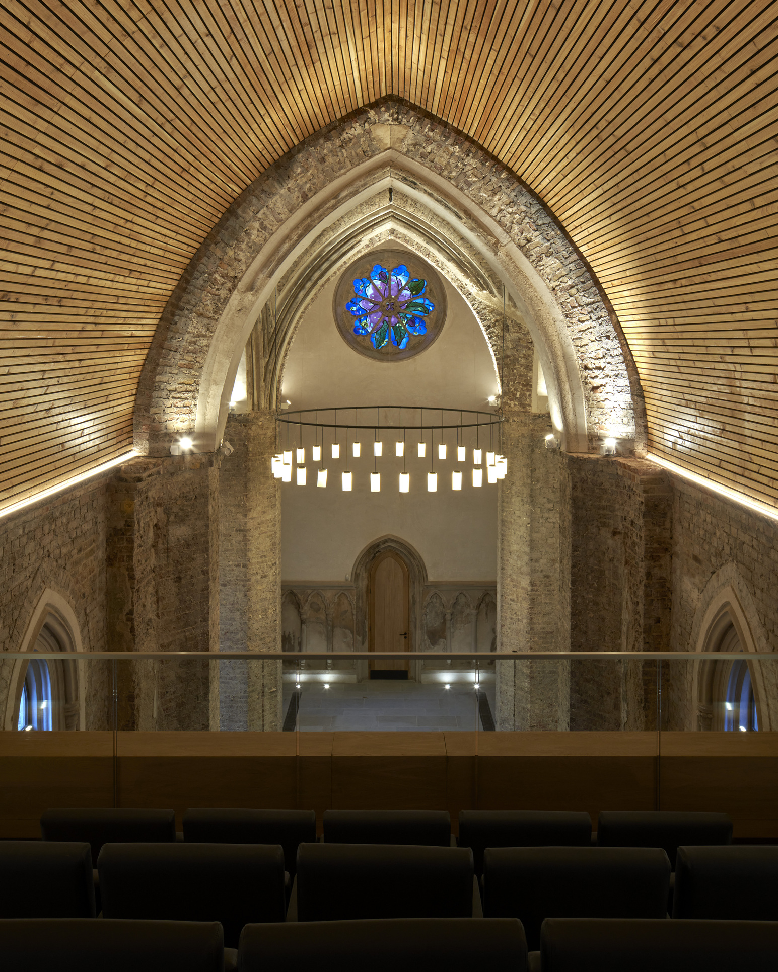 Elegant Abney Park Chapel venue with vaulted ceilings, ideal for weddings and events. - Banner