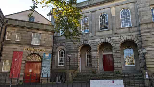 Great Hall in Nicolson Square, Edinburgh: classic architecture, ideal for events and meetings.