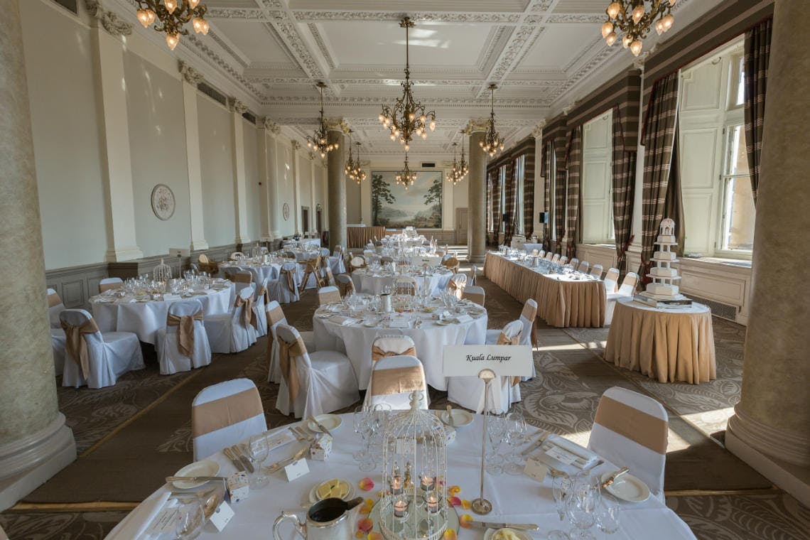 Elegant banquet hall in Sir Walter Scott Suite, perfect for weddings and corporate events.