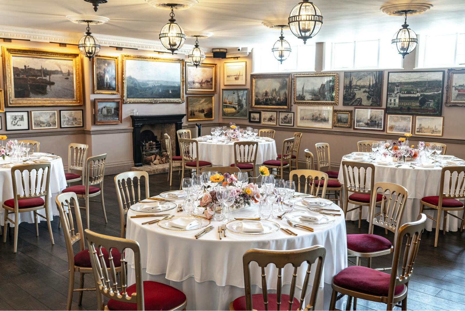 Elegant dining room in The Hardy Suite, perfect for corporate events and special occasions.