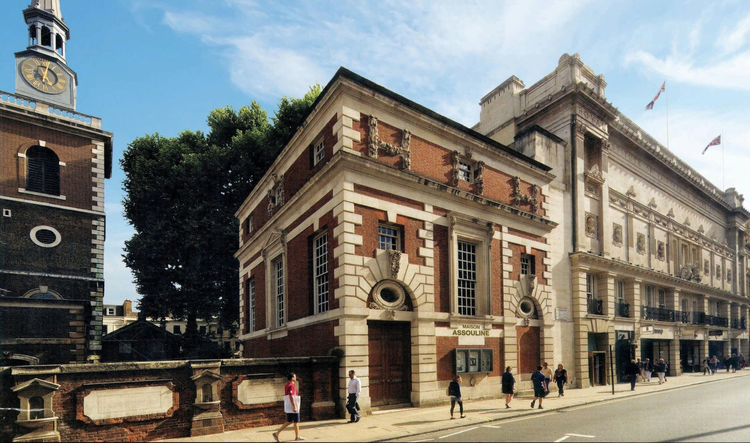 Historic Maison Assouline venue with elegant façade, perfect for corporate events and meetings.