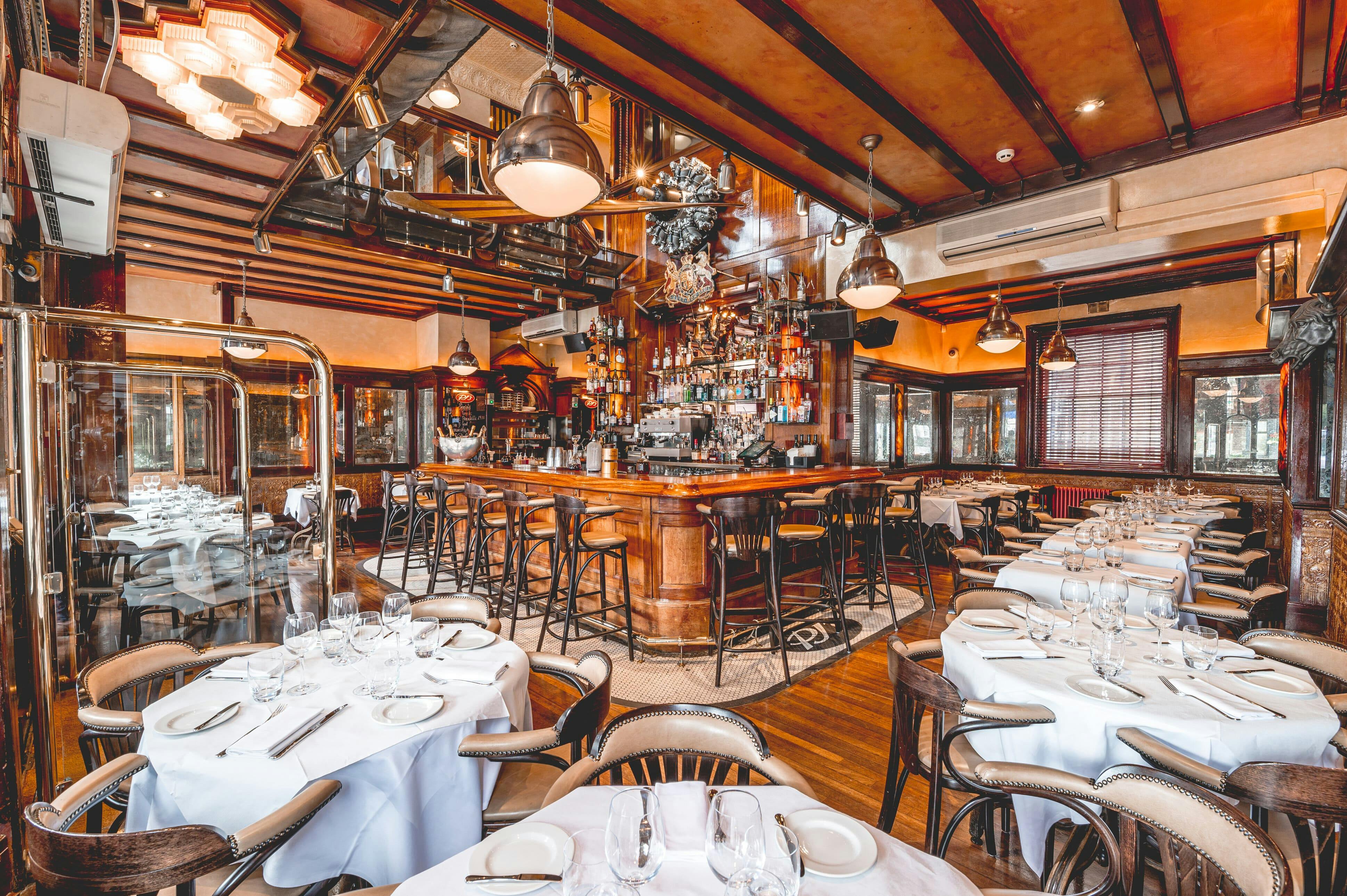 Stylish PJ's Chelsea Brasserie with elegant decor for intimate gatherings and corporate events.