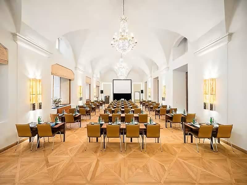 Dominicus Hall meeting room at Mandarin Oriental Prague, ideal for corporate events and workshops.