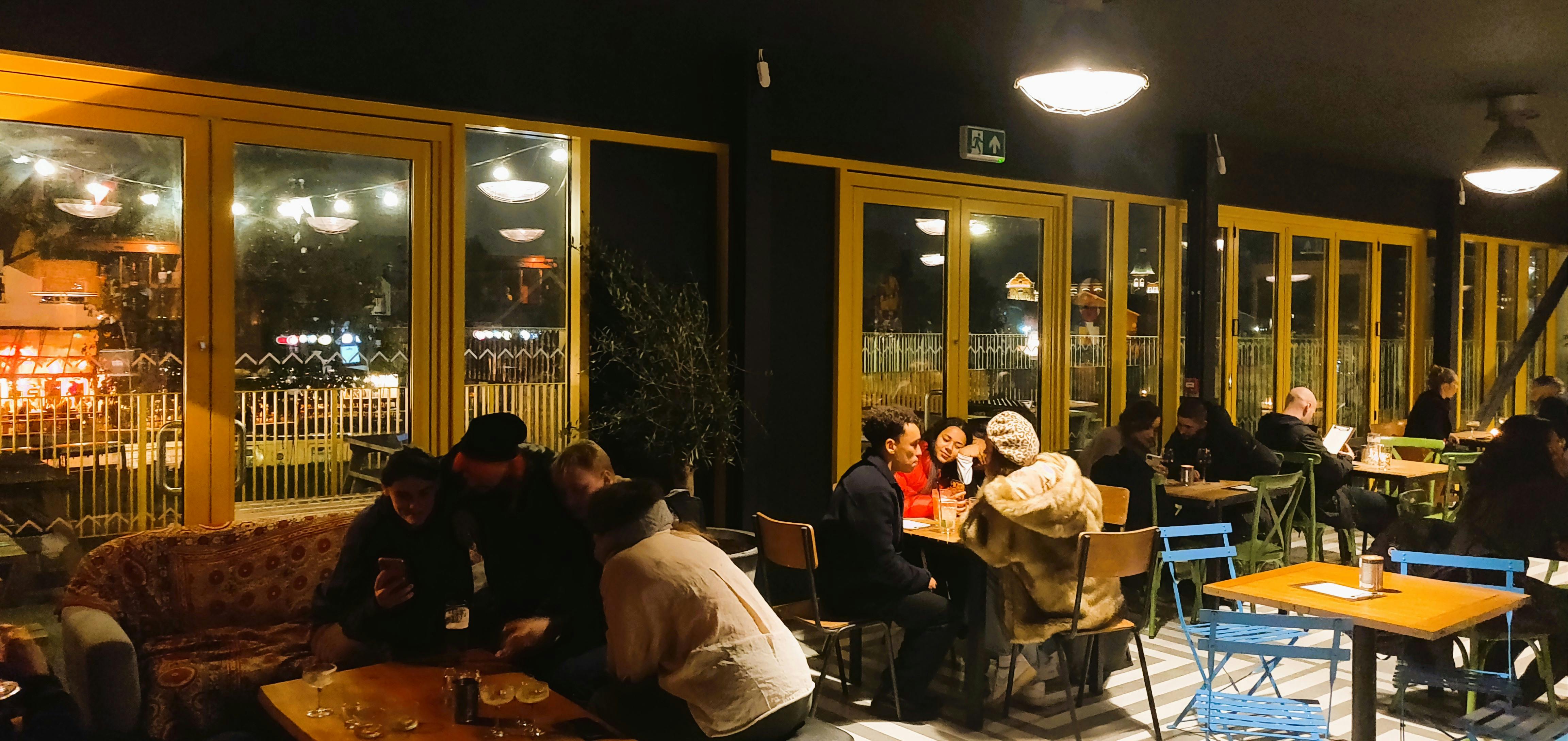 Cozy Nico's Bar in Hackney Bridge, perfect for networking events and gatherings.