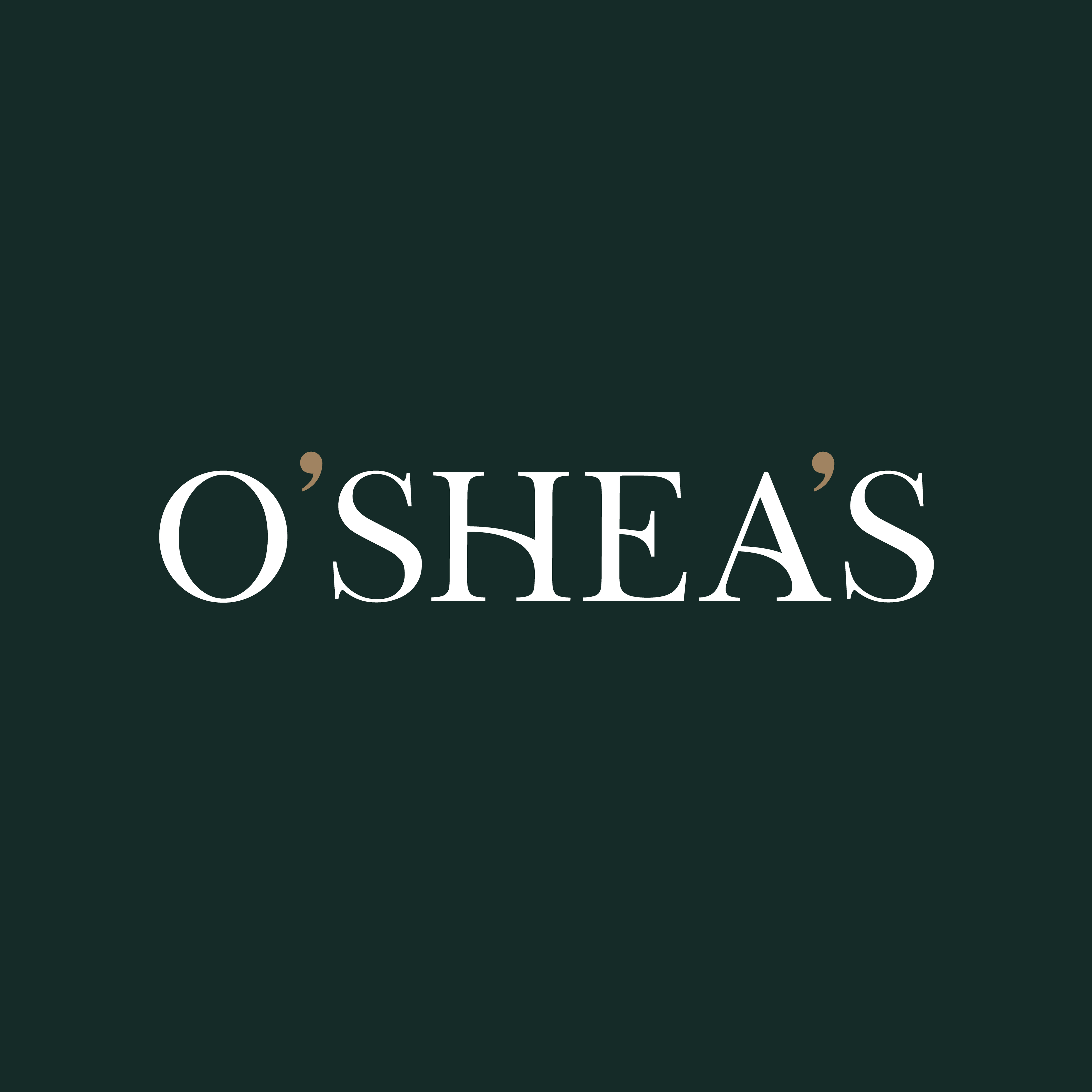O'Shea's elegant branding for upscale events and corporate gatherings. - Banner