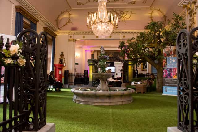 Summer party Stationers' Hall turf fountain event