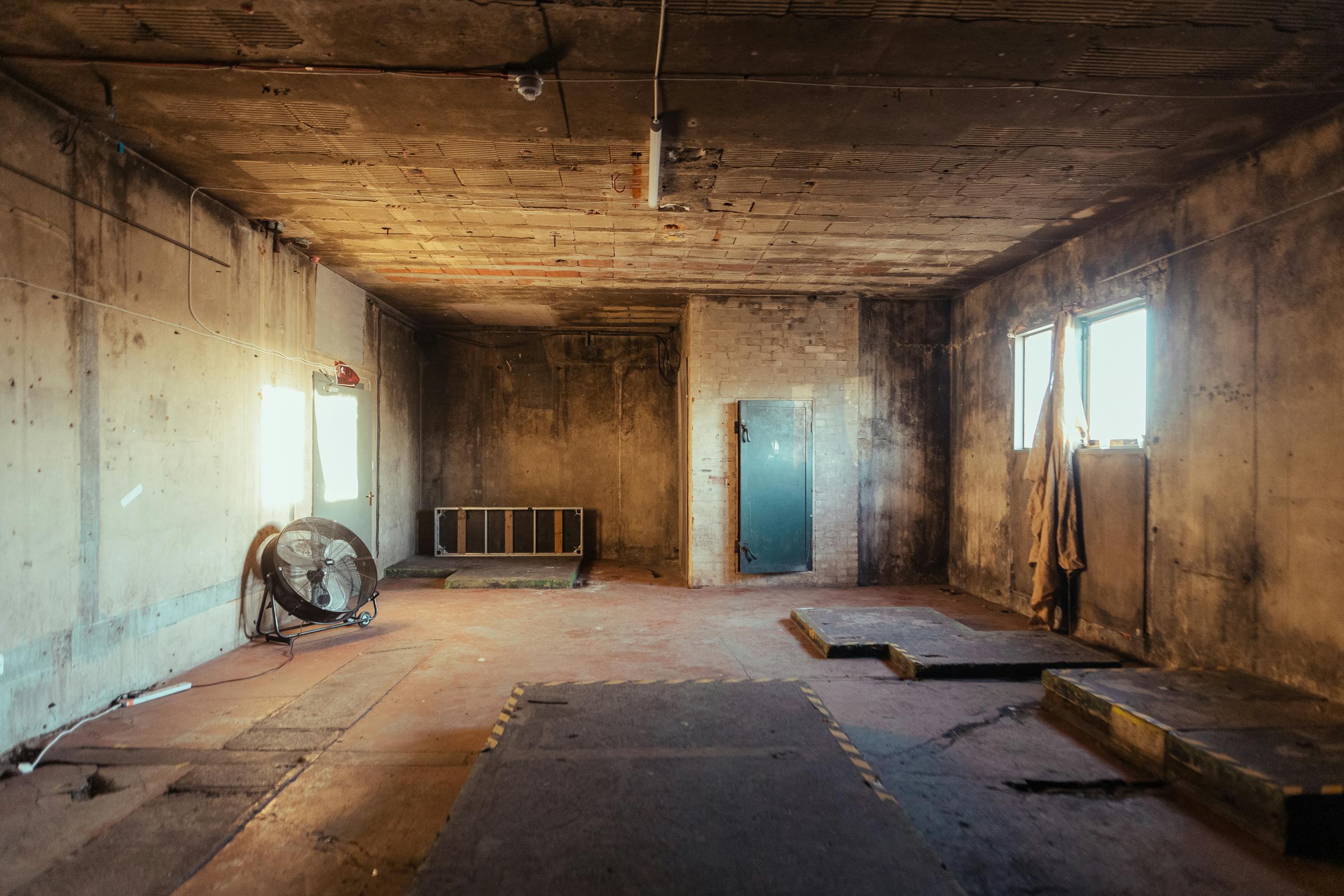 Boiler room at The Cause, industrial space ideal for creative events and workshops.